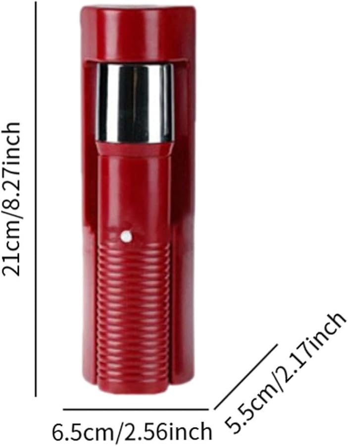 Red LED Flashlight Compact Handheld Lightweight for Hiking Car Garage Home - Image 5